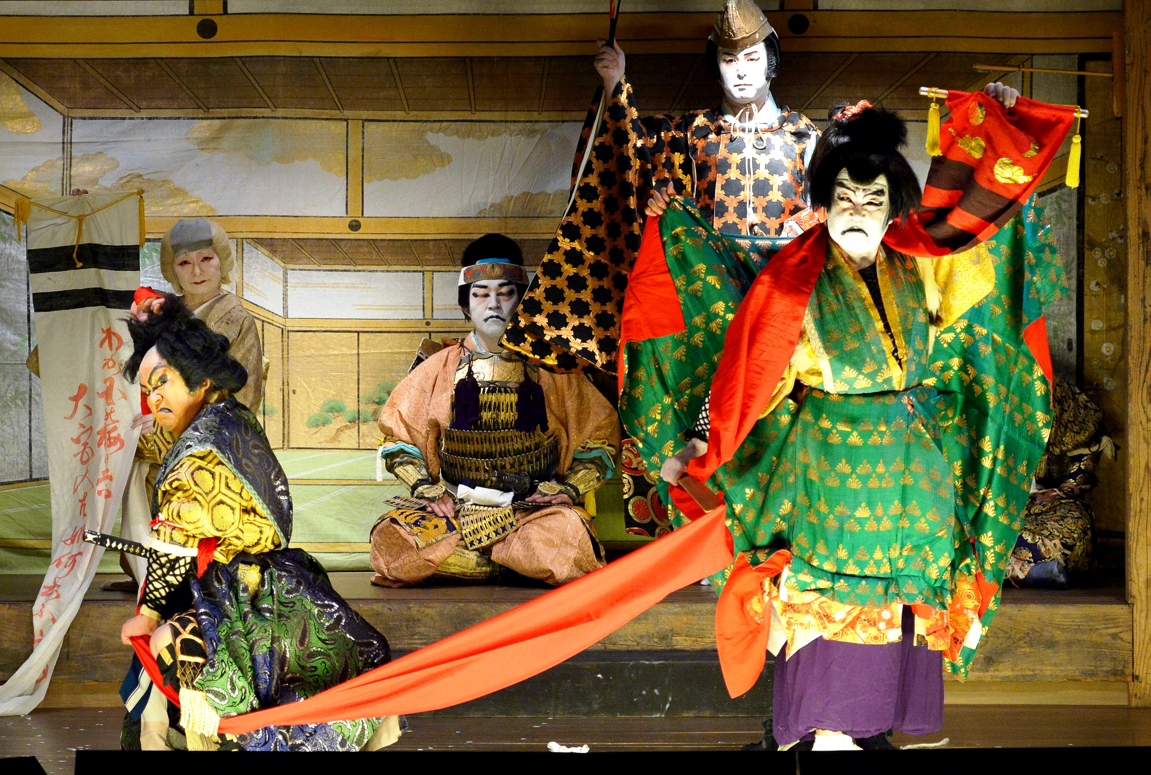 Японский театр кабуки фото